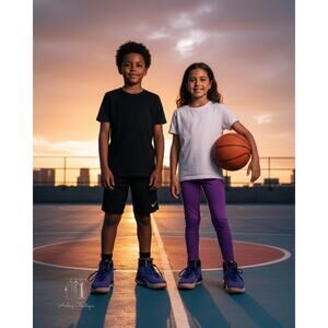 Nike‎ Air Jordan 37 (XXXVII) GS "Till Dawn" Purple Accented W Black/peach Pink
